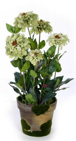 Artificial Silk Zinnia