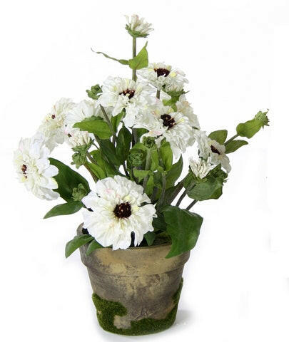 Artificial Silk Zinnia