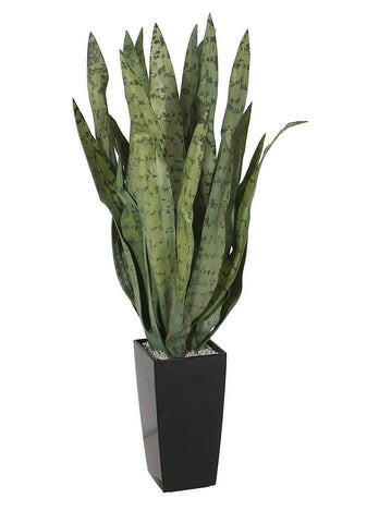 Artificial Sansevieria Display in Cubico Planter.