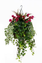 Artificial Plastic Cyclamen Large Hanging Basket