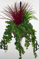 Artificial Plastic Foliage Hanging Basket