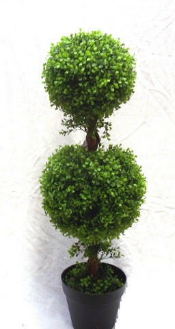 Artificial Topiary Boxwood Double Ball Tree