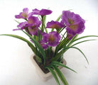 Artificial Silk Pre-Potted Pansy Display