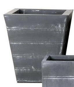 Lead Look Square Planter