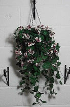 Artificial Silk Pansy Hanging Basket