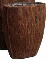 Natural Wood Oval Planter