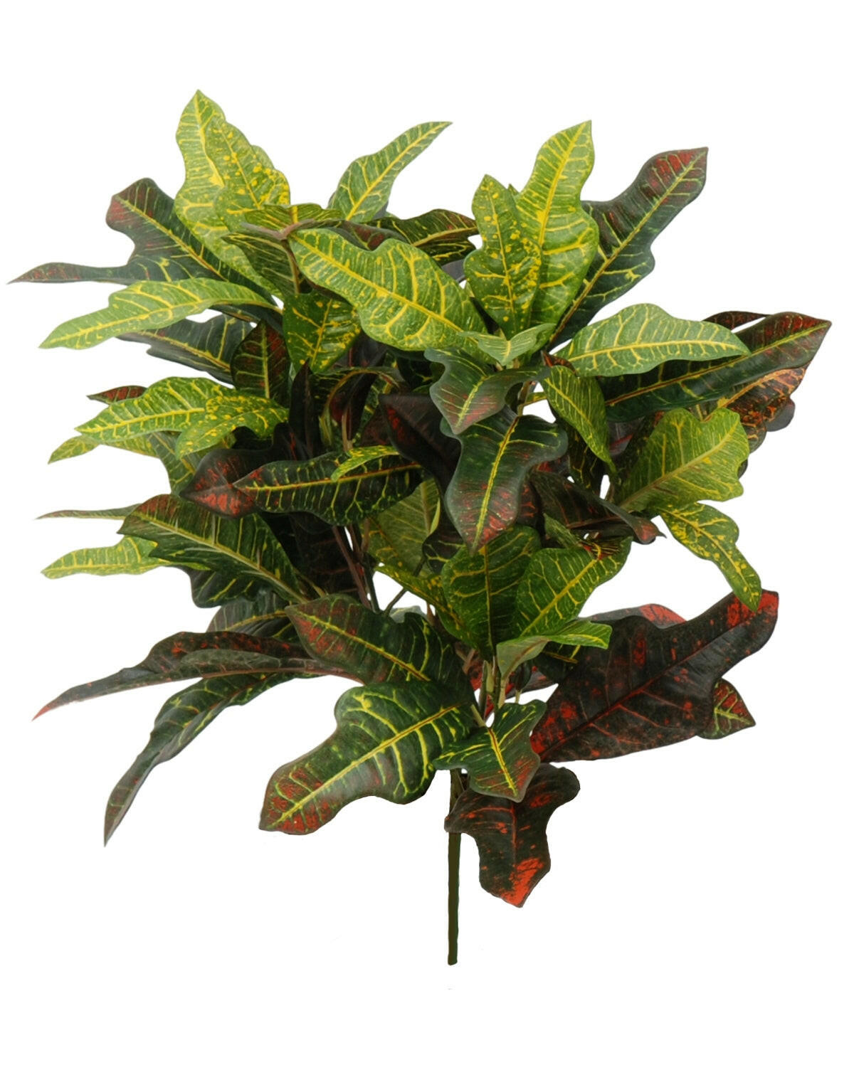 Artificial Silk Croton Spray FR