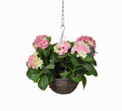 Artificial Silk Hydrangea Hanging Basket