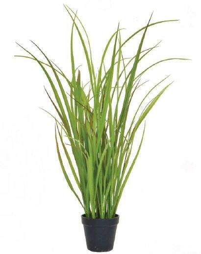 Artificial Grass in Black Pot