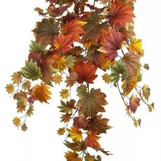 Artificial Maple Leaf Hanging Bush