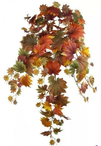Artificial Maple Leaf Hanging Bush