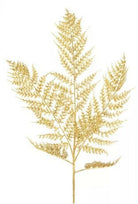 Artificial Glittered Leather Fern 