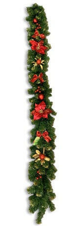 Artificial Glitter Christmas Garland