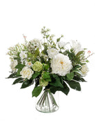 Artificial Silk White Dream Flower Bouquet Arrangement