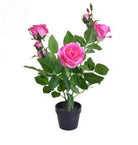 Artificial Silk Potted Rose Arrangement