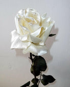 Artificial Silk Single Stem Pearl Rose Spray