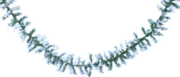 Artificial Snow Garland