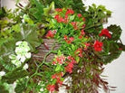 Artificial Plastic Flower Hanging Basket