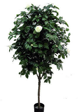 Artificial Silk Camelia Japonica Bush Tree