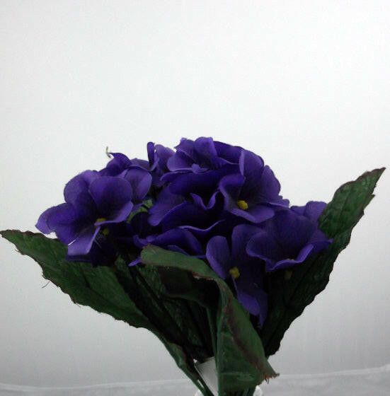 Artificial Silk Violet Bush