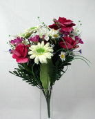 Artificial Silk Rose & Gerbera  Bush