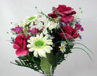 Artificial Silk Rose & Gerbera  Bush