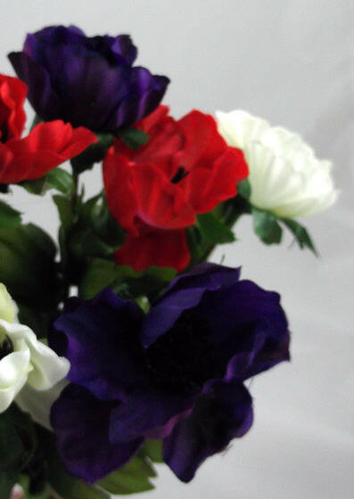 Artificial Silk Anemone Posy