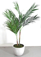 Artificial Silk Areca Palm in Cream Leaf Planter