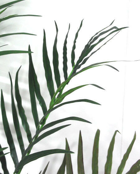 Artificial Silk Areca Palm in Cream Leaf Planter