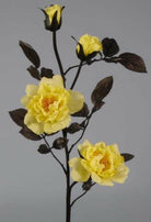 Artificial Silk Mini English Rose Single Stem
