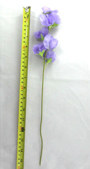 Artificial Silk Sweet Peas Single Stem