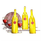 Wine Bottles Metal Wall Art