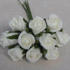 Artificial Colourfast Cottage Rose Bud Bunch