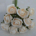 Artificial Colourfast Cottage Rose Bud Bunch