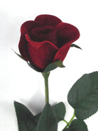 Artificial Silk Velvet Closed Bud Rose