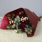 Artificial Valentines Silk Open Rose Bouquet