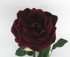 Artificial Velvet Rose Single Stem