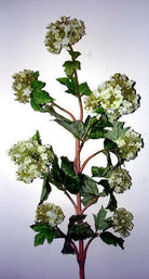 Artificial Virburnum Snowball Spray