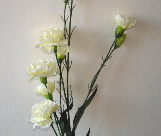 Artificial Silk Carnation Flowers Spray