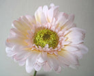 Artificial Silk Flocked Gerbera Single Stem