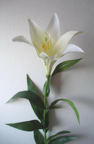 Artificial Silk Lily Oriental Single Stem