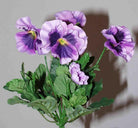 Artificial Silk Pansy Bush