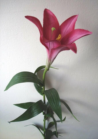 Artificial Silk Lily Oriental Single Stem