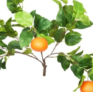 Artificial Silk Orange Branch 10 Pack