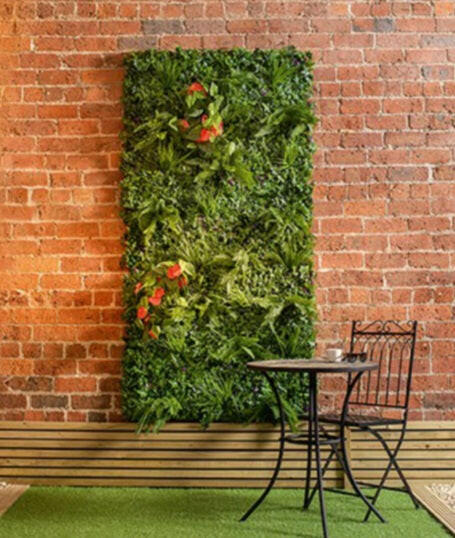 Justartificial.co.uk Ivy Fern and anthurium Living Wall